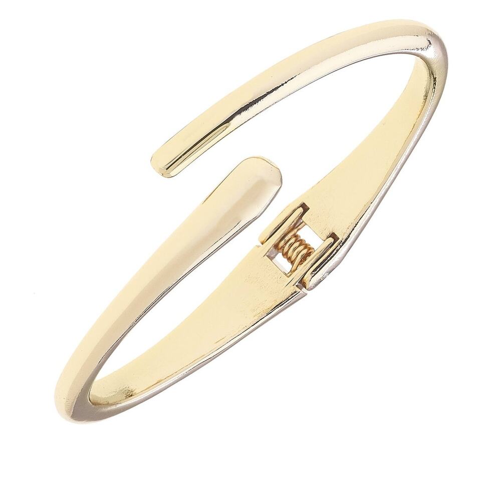 Fraiser Skinny Crossover Bangle – 18K Gold Plated